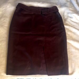 Leather/Suede WHBM skirt